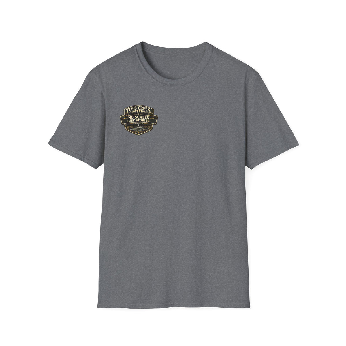 TC No Scales Just Stories - badge T-Shirt