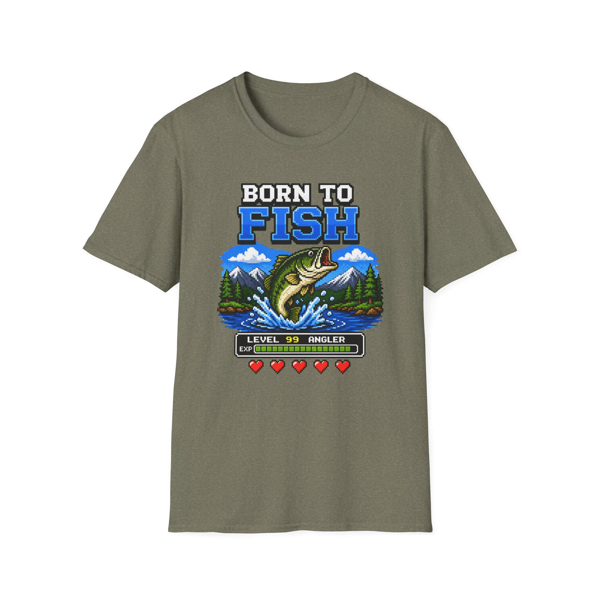 Born to Fish Level 99 Angler T-Shirt